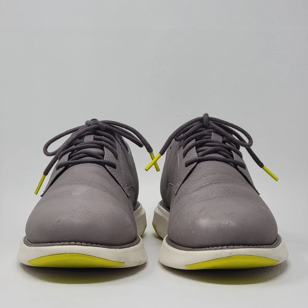 Cole Haan Grand Atlantic Gray Leather Oxfords Dress Shoes Men Size 10M Pre-owned